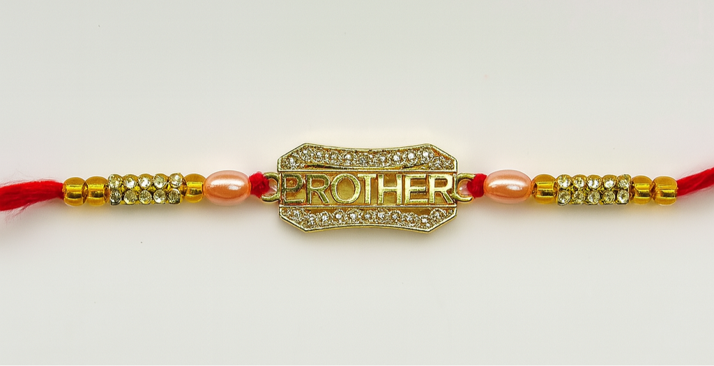 Brother Title Golden Rakhi Premium |Bhai Rakhi