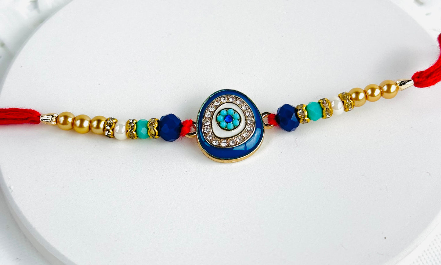Evil Eye Protection Stone Rakhi