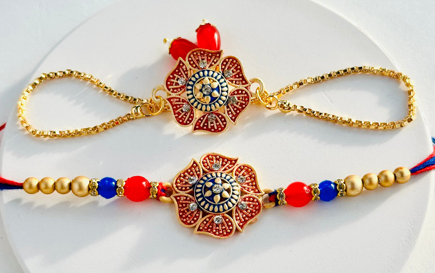 Royal Lotus Duo Bracelet Bhai Bhabhi Set | Family Pack