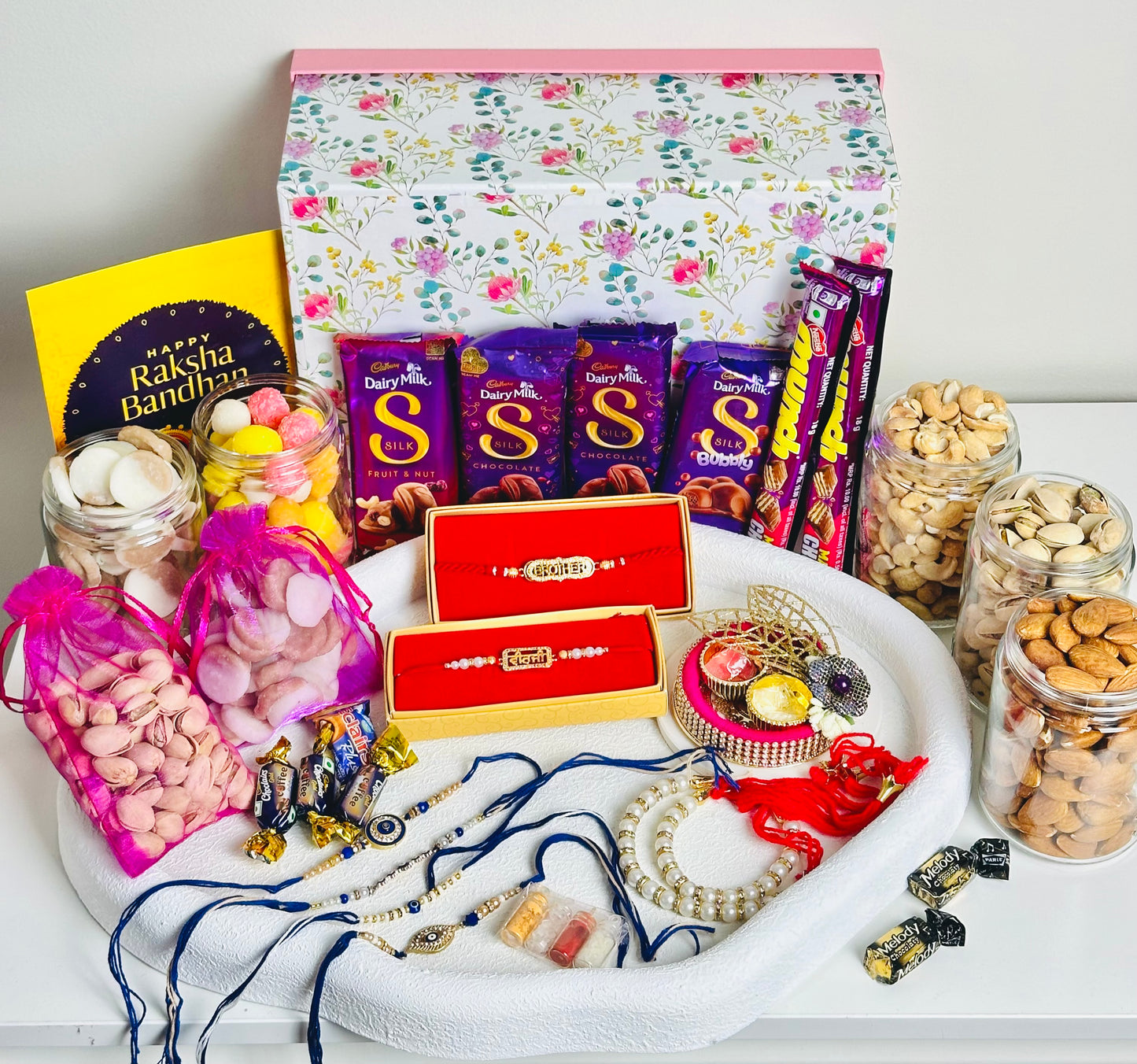 Premium Customised Rakhi Hamper |Does not include Any Rakhi| Add Rakhi from Menu separately