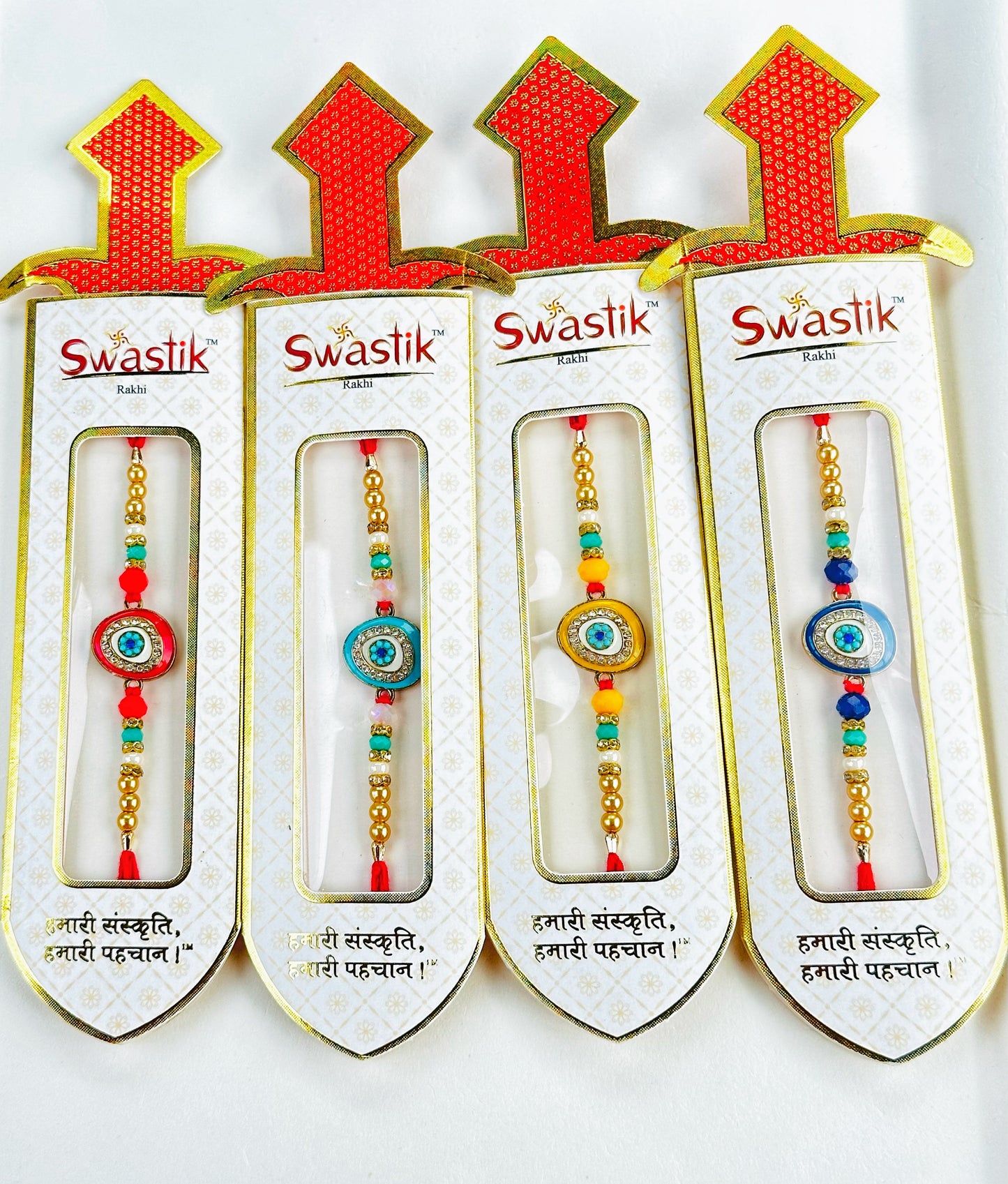 Evil Eye Protection Stone Rakhi
