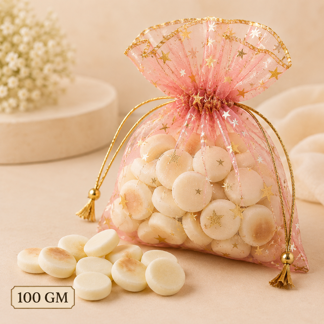 COCONUT PEDA | 100 GRAMS IN POTLI BAG