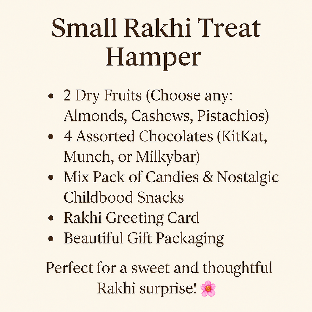 Premium Customised Rakhi Hamper |Does not include Any Rakhi| Add Rakhi from Menu separately
