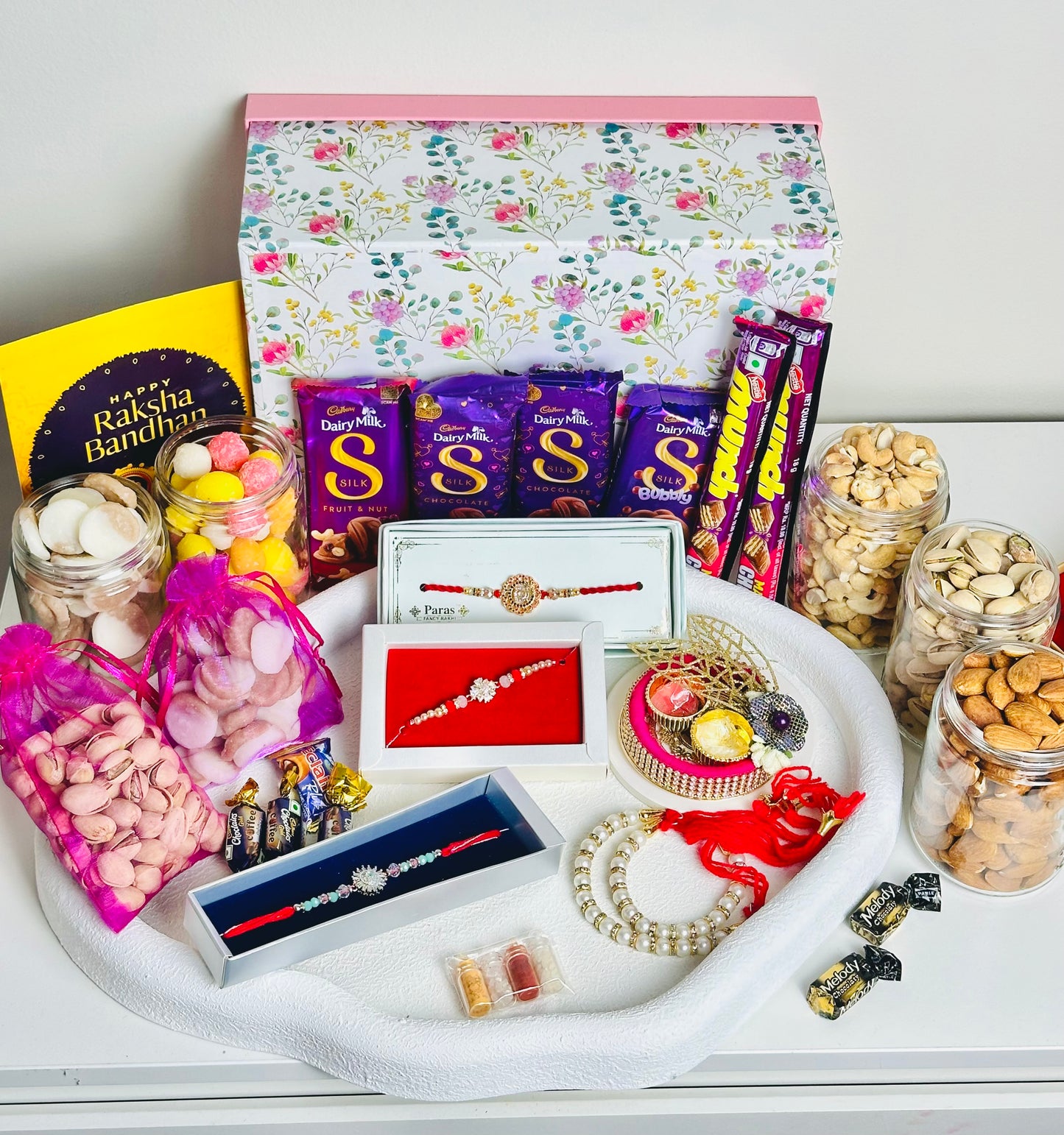 Premium Customised Rakhi Hamper |Does not include Any Rakhi| Add Rakhi from Menu separately