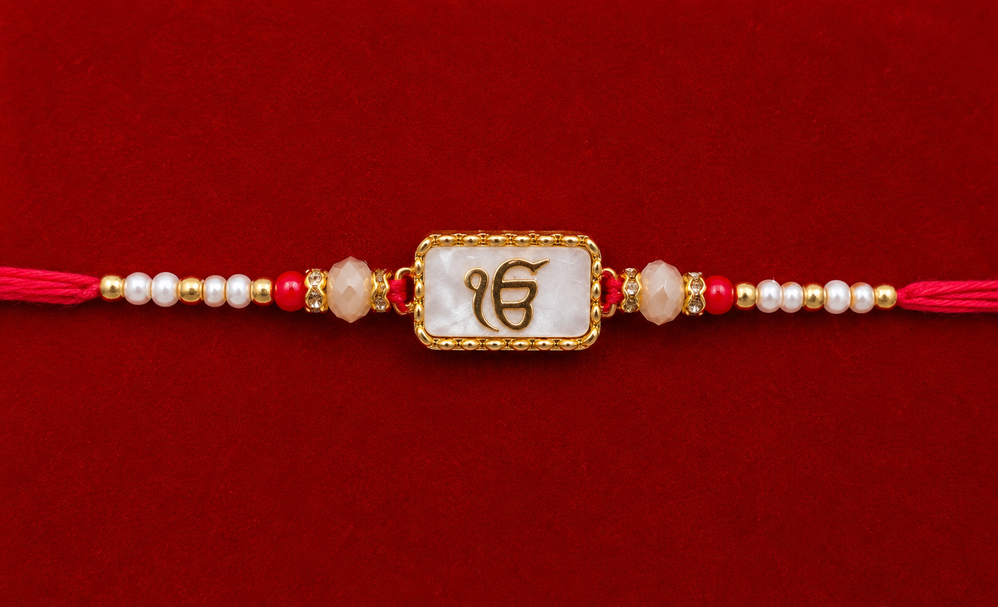 Ek Onkar | White Acrylic Marble | Bhai Rakhi