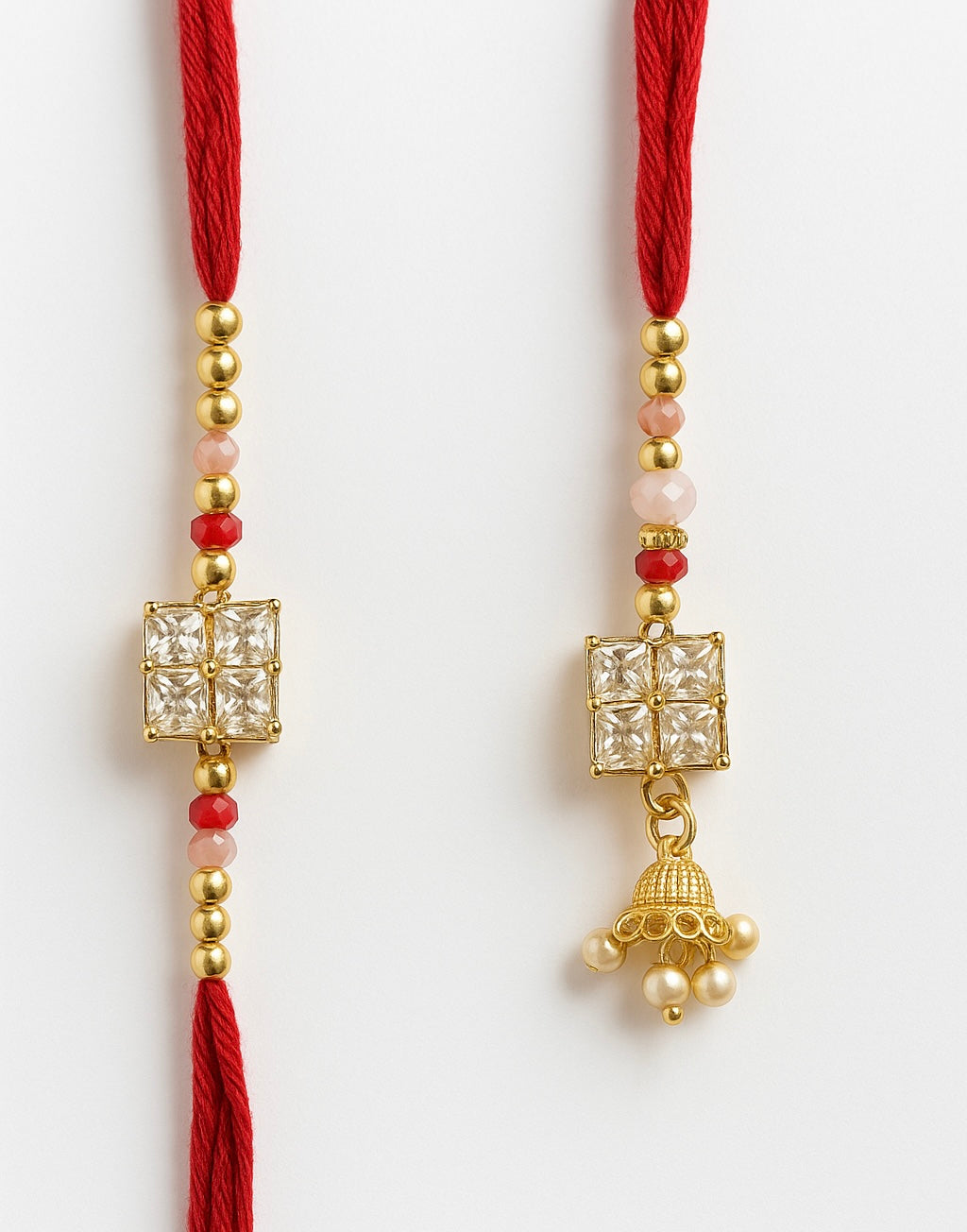Classic Charm Bhaiya Bhabhi Lumba Rakhi Set