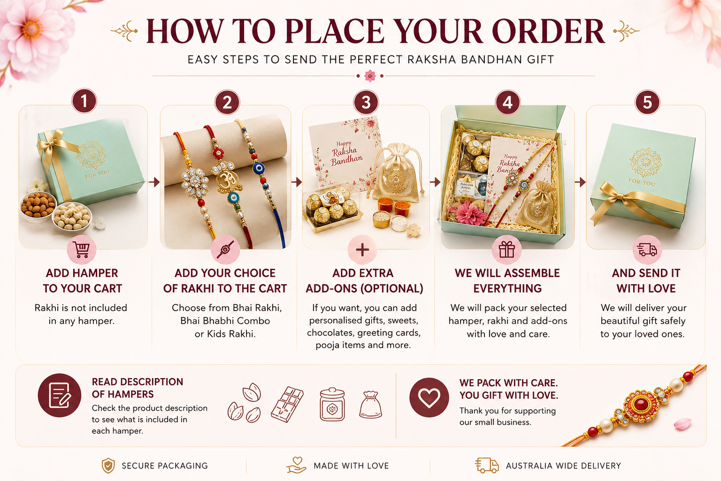 How to Place your Order For Rakhi Hampers