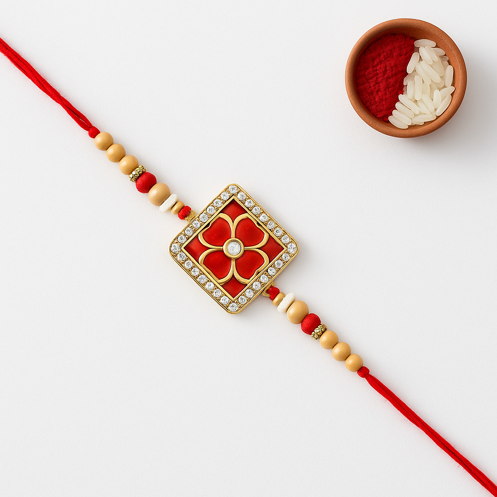 Rajwada Bhai Bhabhi Bracelet Rakhi Combo |Family Pack