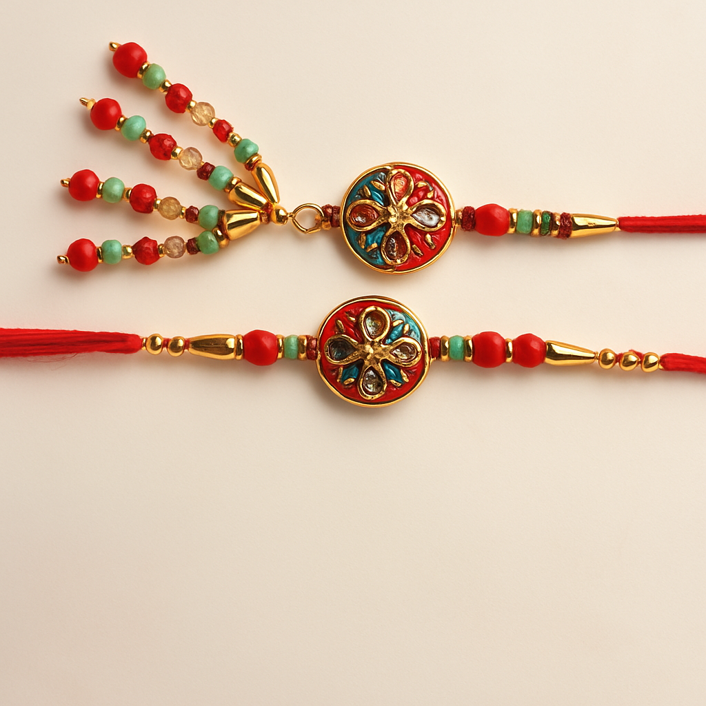 Meenakari Elegance Set |Bhai Bhabhi Combo