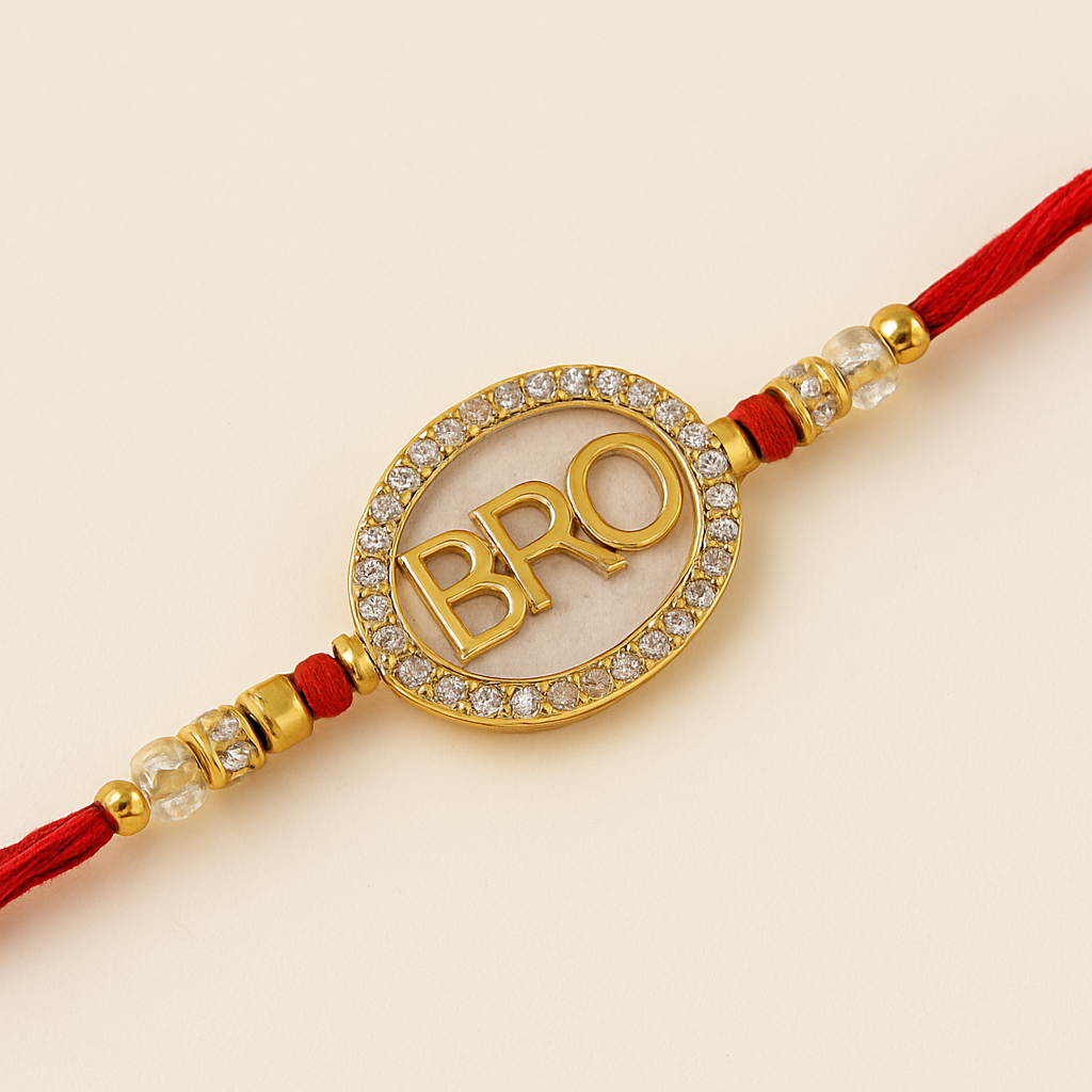 Shagun BRO Rakhi – Marble Elegance
