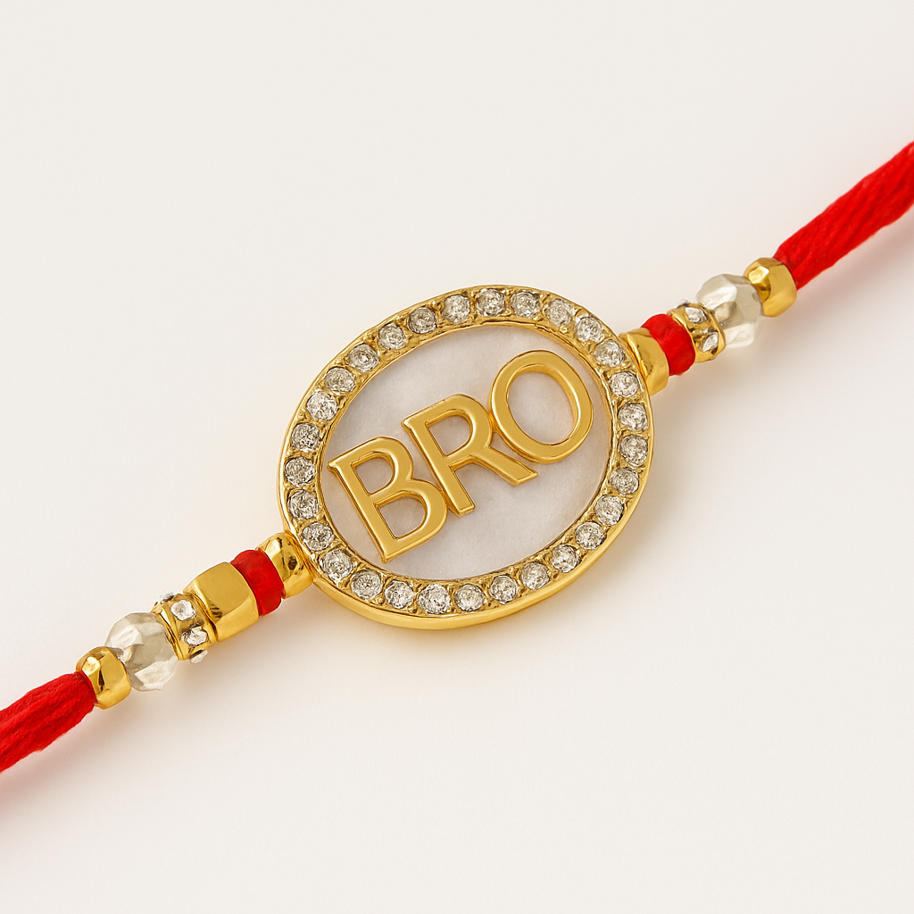 Shagun BRO Rakhi – Marble Elegance