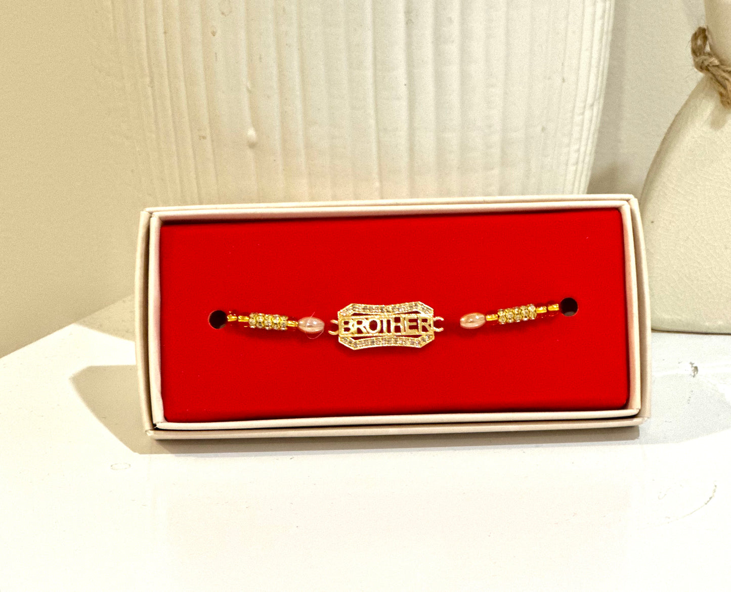 Brother Title Golden Rakhi Premium |Bhai Rakhi