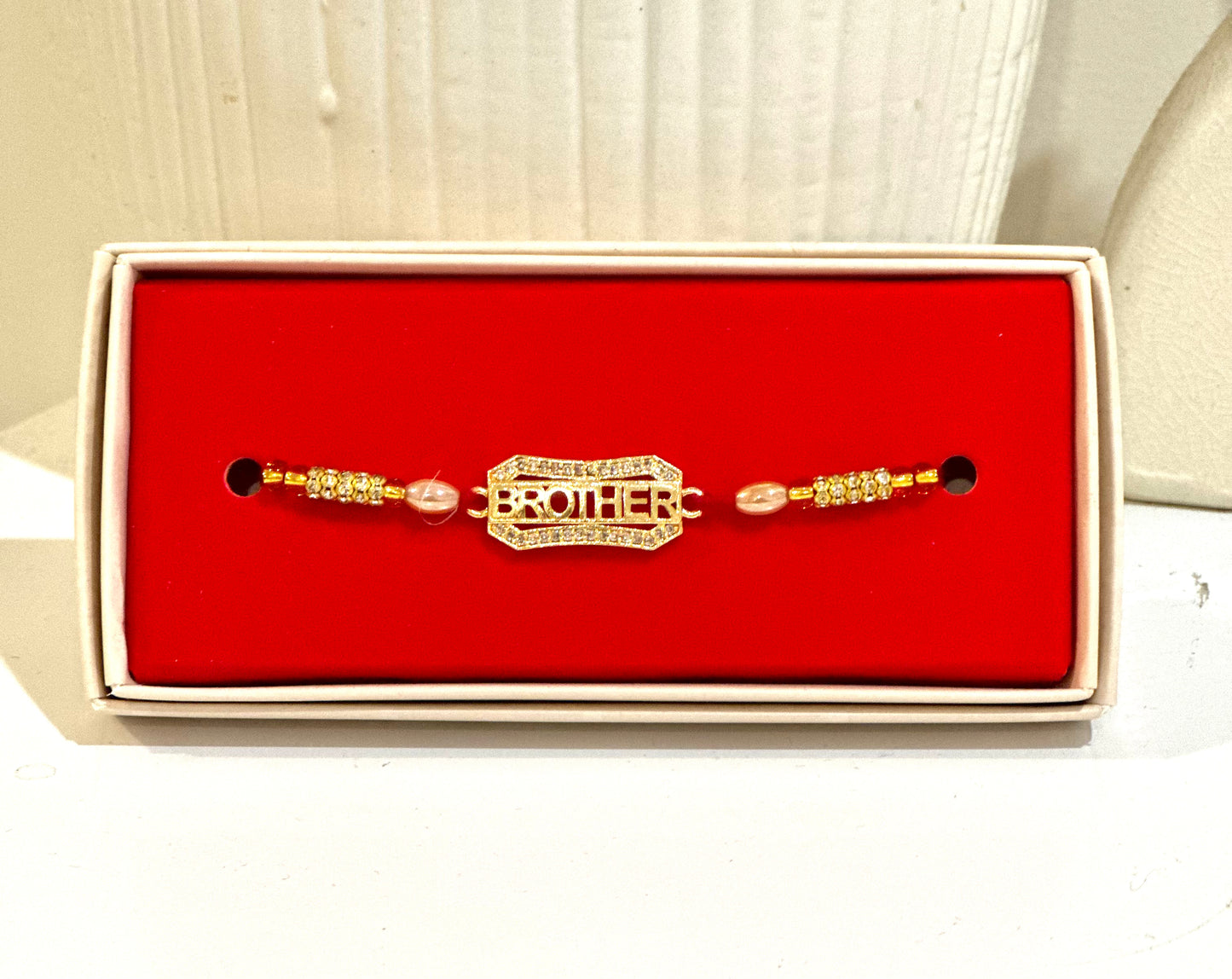 Brother Title Golden Rakhi Premium |Bhai Rakhi