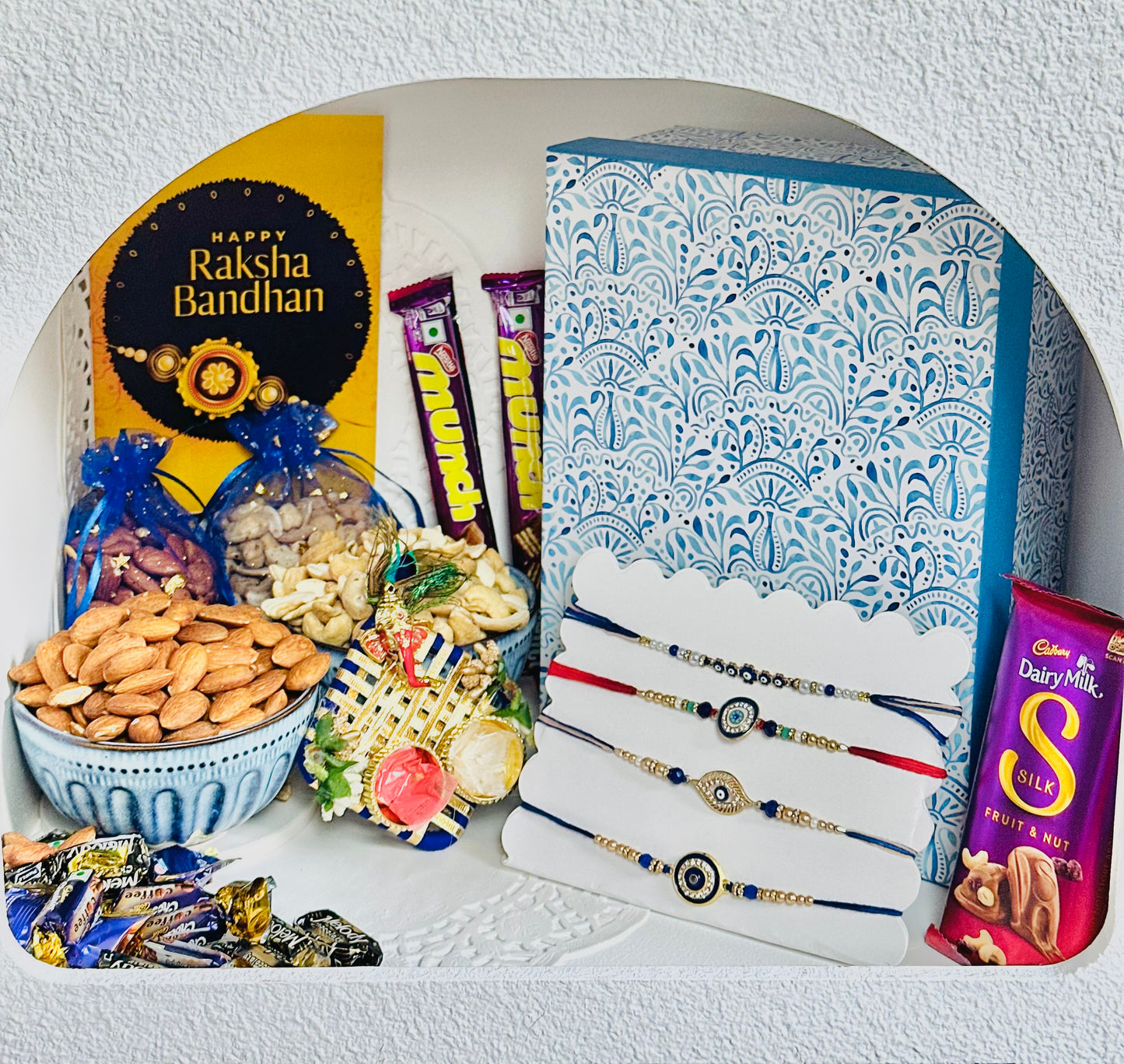 Premium Customised  Rakhi  Hamper |Does not include Any Rakhi| Add Rakhi from Menu separately