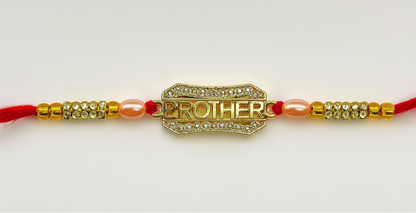 Brother Title Golden Rakhi Premium  |Bhai Rakhi