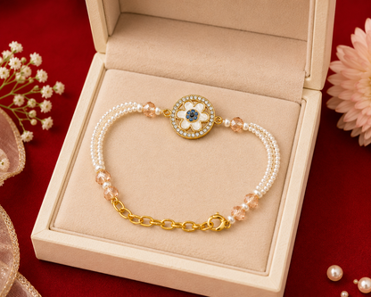 Noor Blossom Pearl | Bhabhi Premium | Rakhi Bracelet