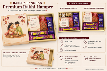 Classic  Rakhi Hamper | With 1 Premium Dori Rakhi