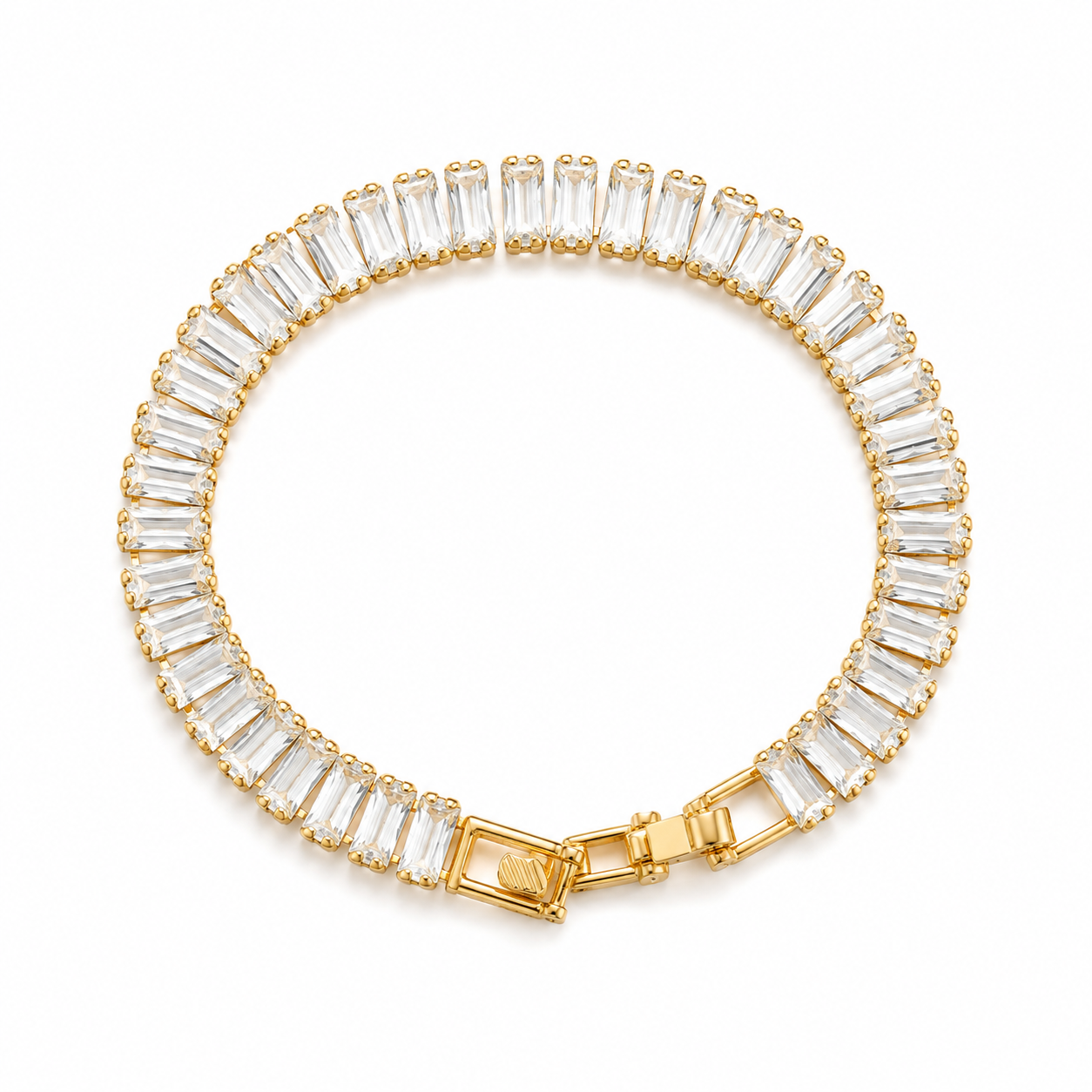 Royal Baguette Tennis Bracelet |Luxury Bhabhi Bracelet