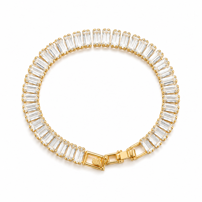 Royal Baguette Tennis Bracelet |Luxury Bhabhi Bracelet