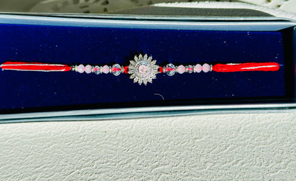 Pink Emerald Sun  Rakhi |Premium Rakhi