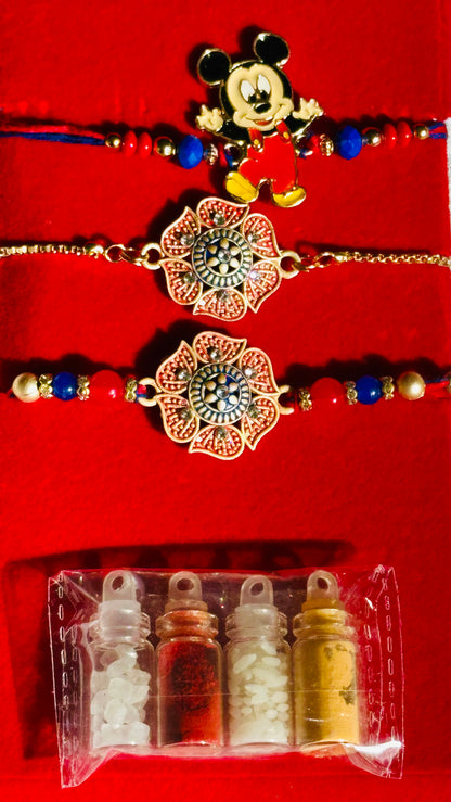 Royal Lotus Duo Bracelet Bhai Bhabhi  Set | Family Pack