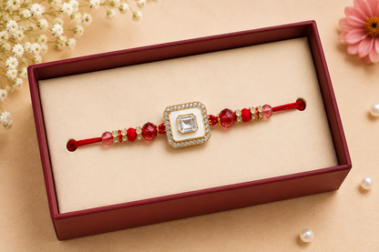Royal Square | Premium American Stone | Bhai Rakhi