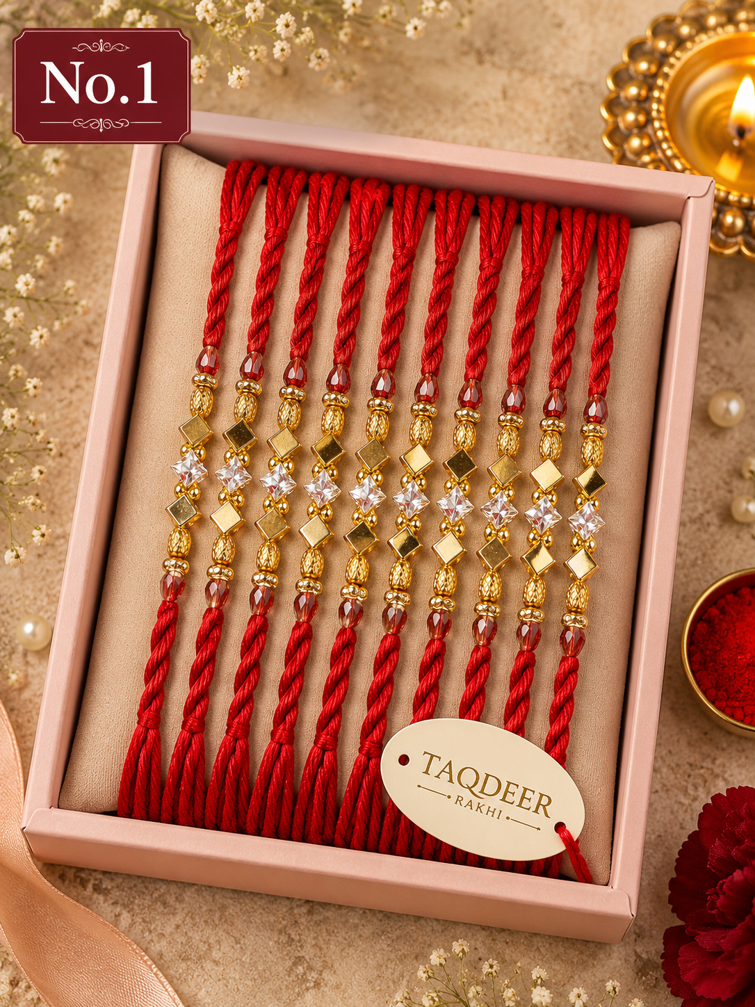 Crystal Diamond Dori| Bhai Rakhi