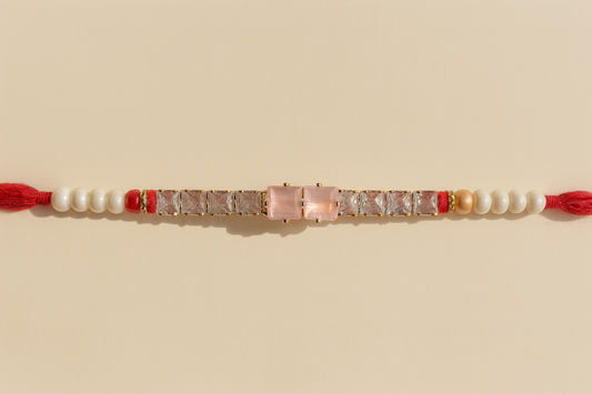 Pastel American Stone Bhai Rakhi