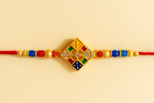Multicolor Kundan| Bhai Rakhi