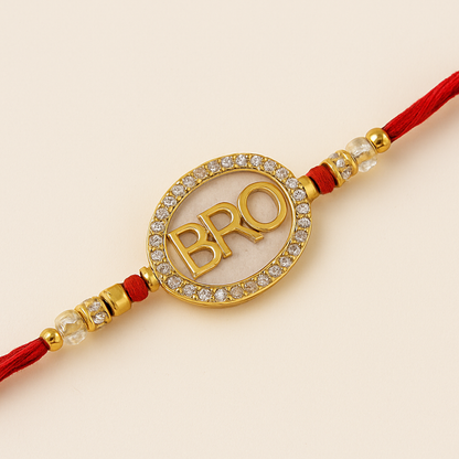 Shagun BRO Rakhi – Marble Elegance
