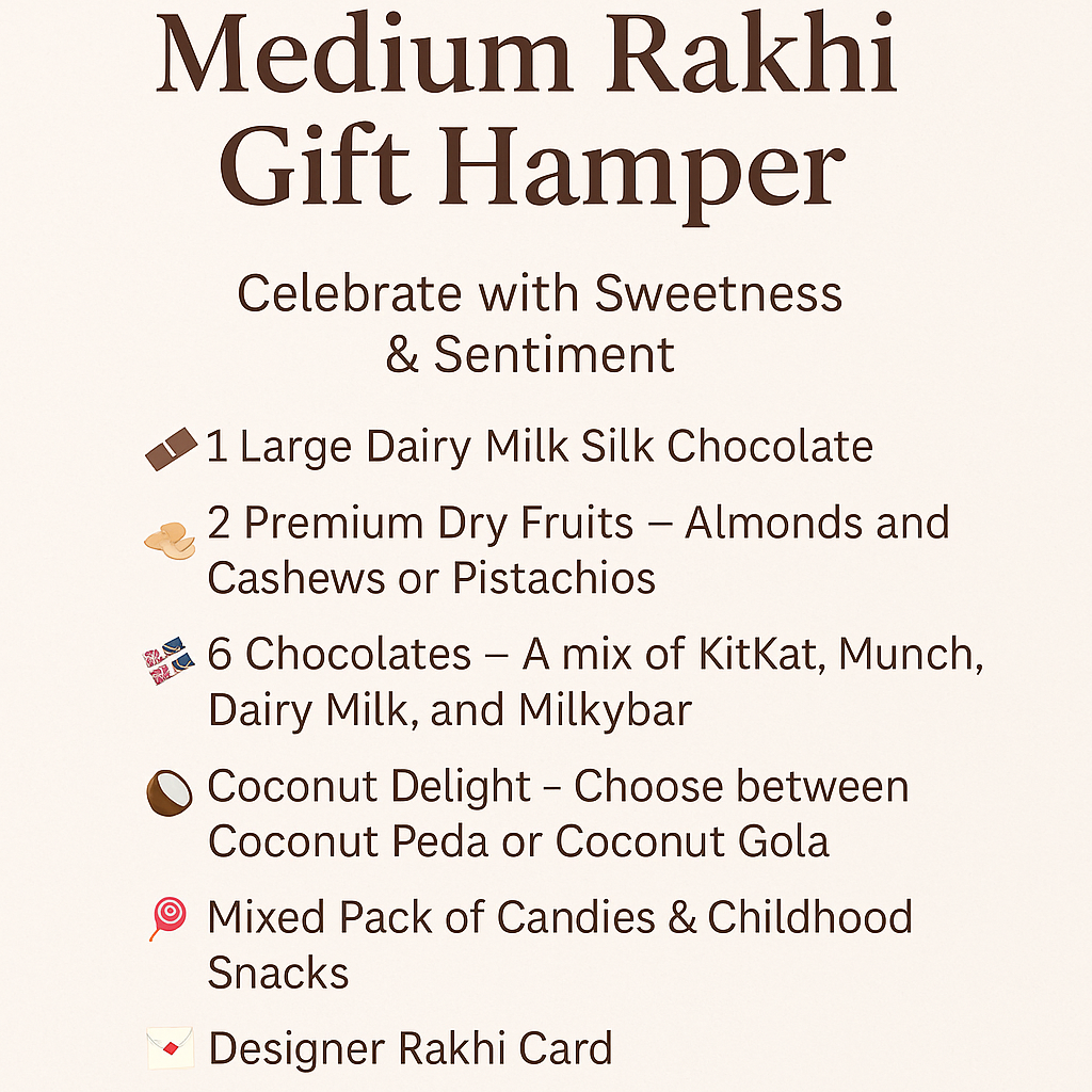 Premium Customised  Rakhi  Hamper |Does not include Any Rakhi| Add Rakhi from Menu separately