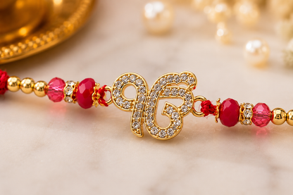 Ek Onkar American Stone | Premium Rakhi