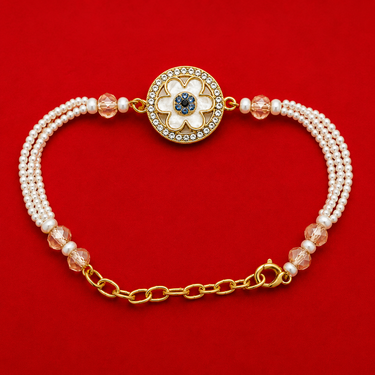 Noor Blossom Pearl | Bhabhi Premium | Rakhi Bracelet