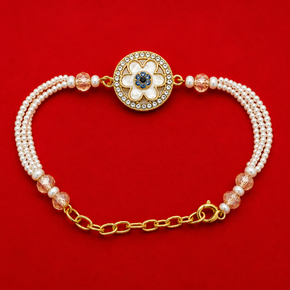 Noor Blossom Pearl | Bhabhi Premium | Rakhi Bracelet
