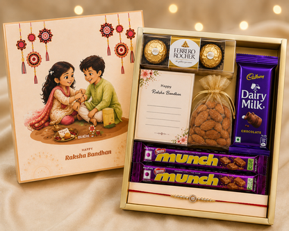 Classic  Rakhi Hamper | With 1 Premium Dori Rakhi