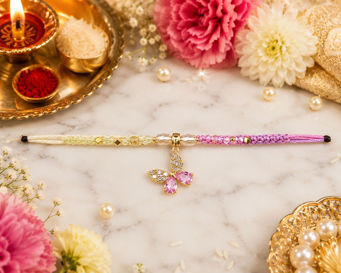 Pink Stone Butterfly | Premium Girls Bracelet