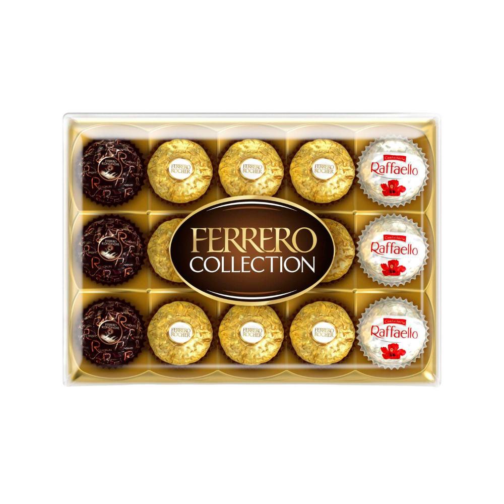 Ferrero Collection Rocher Raffaello Rondnoir Chocolate Gift Box 15 Pack | 172g