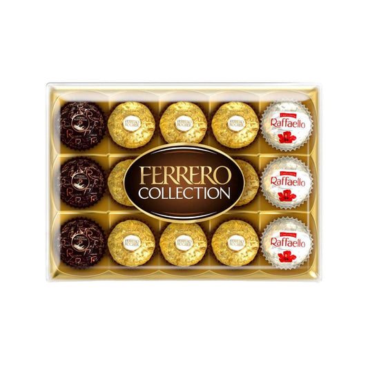 Ferrero Collection Rocher Raffaello Rondnoir Chocolate Gift Box 15 Pack | 172g