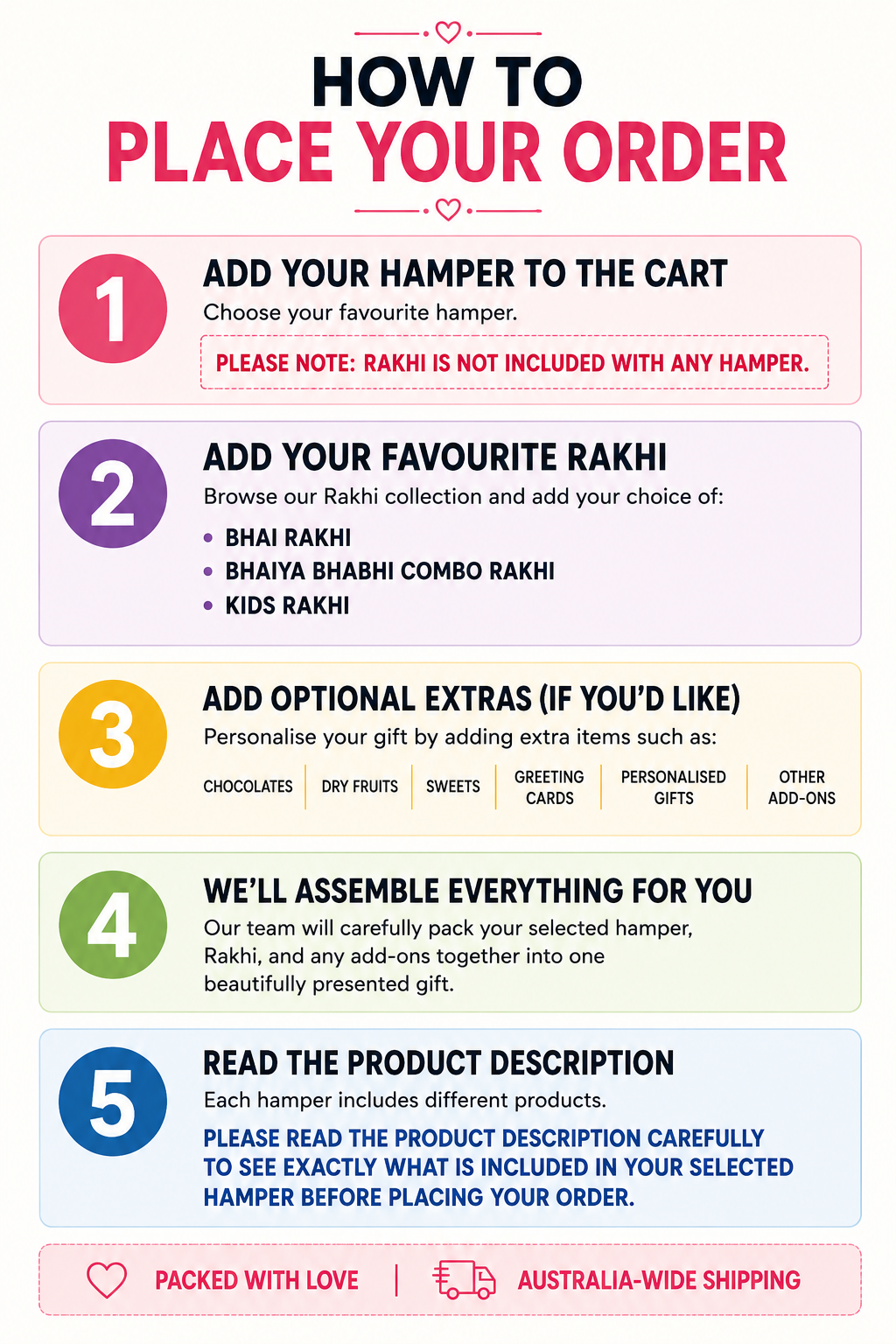 How to Place your Order For Rakhi Hampers