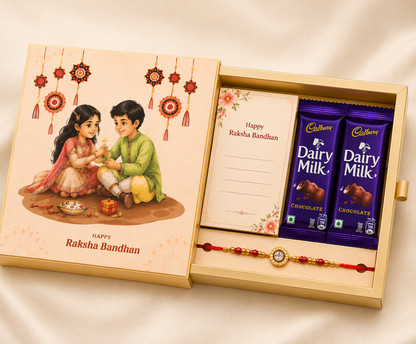 Sweet and Simple Basic Hamper | With 1 Dori Rakhi