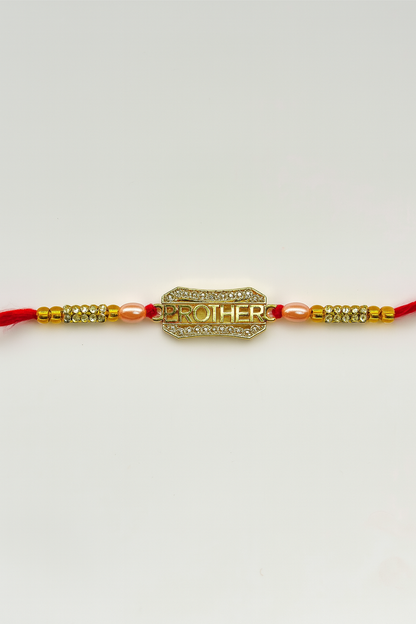 Brother Title Golden Rakhi Premium  |Bhai Rakhi