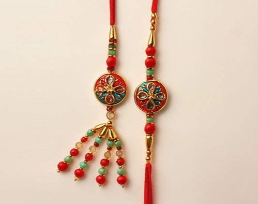 Meenakari Elegance Set  |Bhai Bhabhi Combo