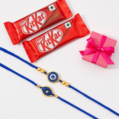 Evil Eye Rakhi & Sweet Surprise Hamper