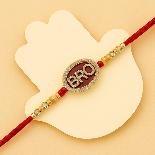 Shagun BRO Rakhi – Marble Elegance