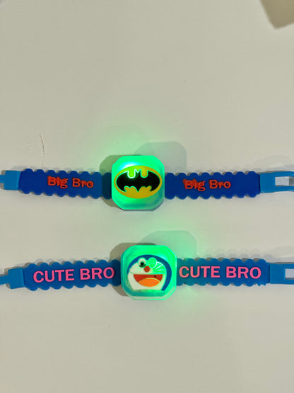 Led Cartoon Light Kids Rakhi