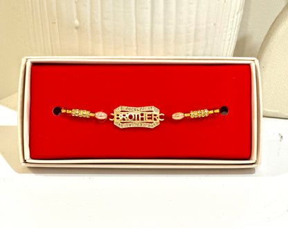 Brother Title Golden Rakhi Premium  |Bhai Rakhi